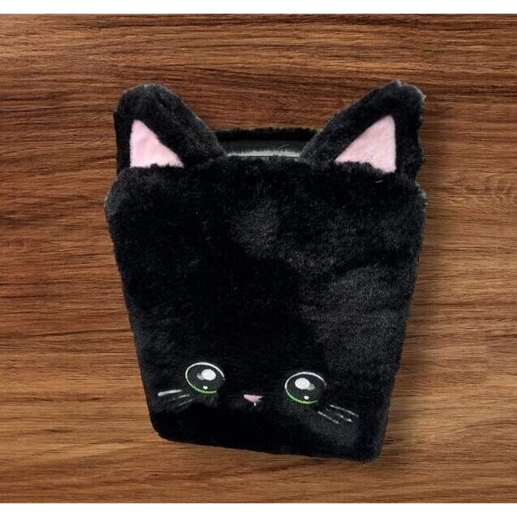 Na Na Na Surprise 3-in-1 Backpack Empty Black Kitty Cat Hardcase Anime Faux Fur - Picture 5 of 7